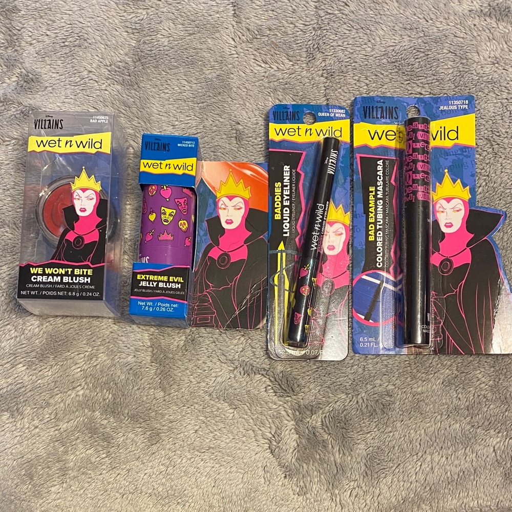 Wet n Wild Villains Makeup Collection - Red, Blue, Pink
